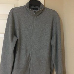 Men's zip front sweater